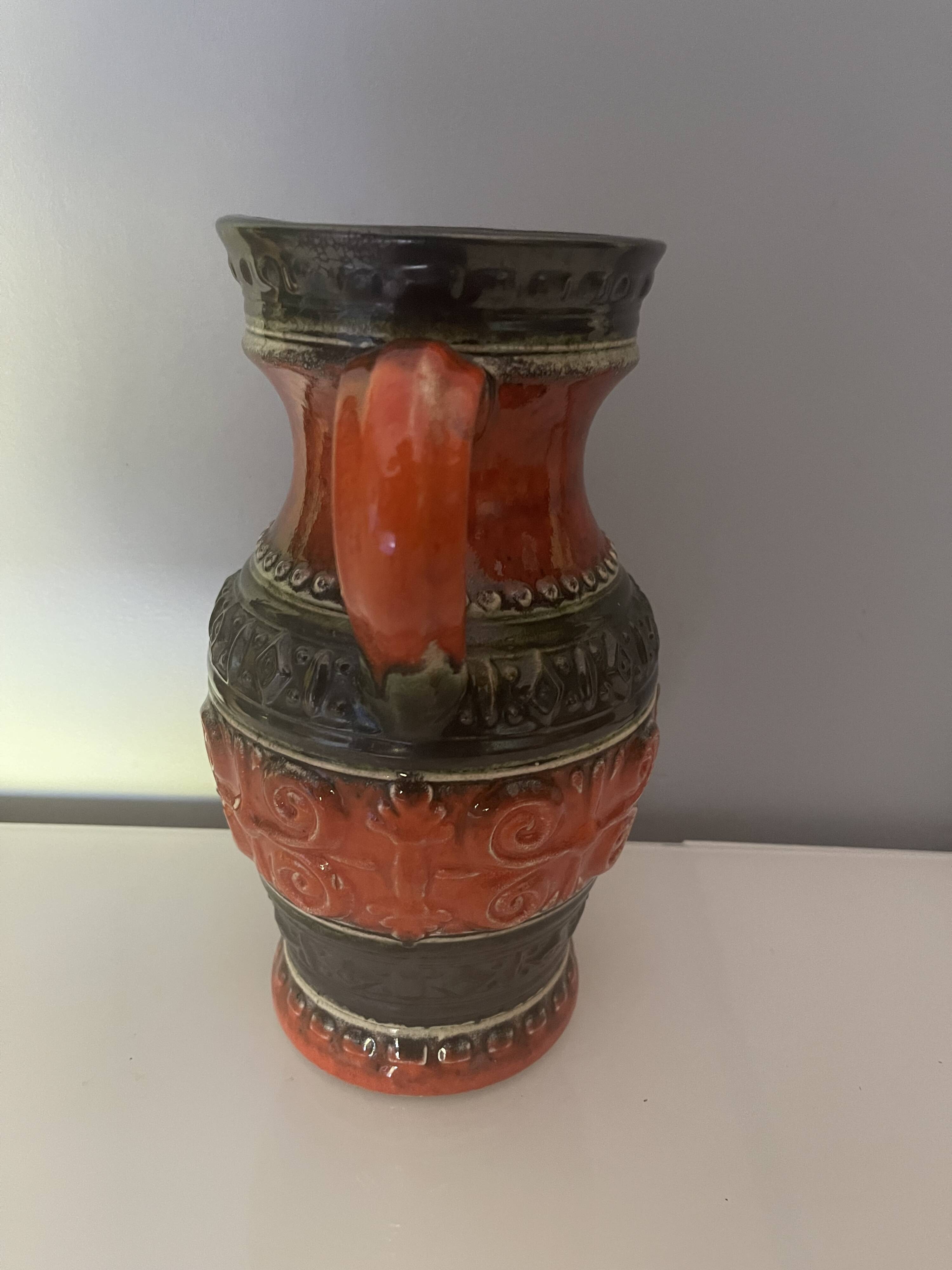 1970s ceramic pitcher