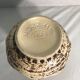 Old Vase Jaspa ceramic Beige & Brown Decoration 70s Vintage