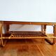 Vintage 1960s rattan coffee table