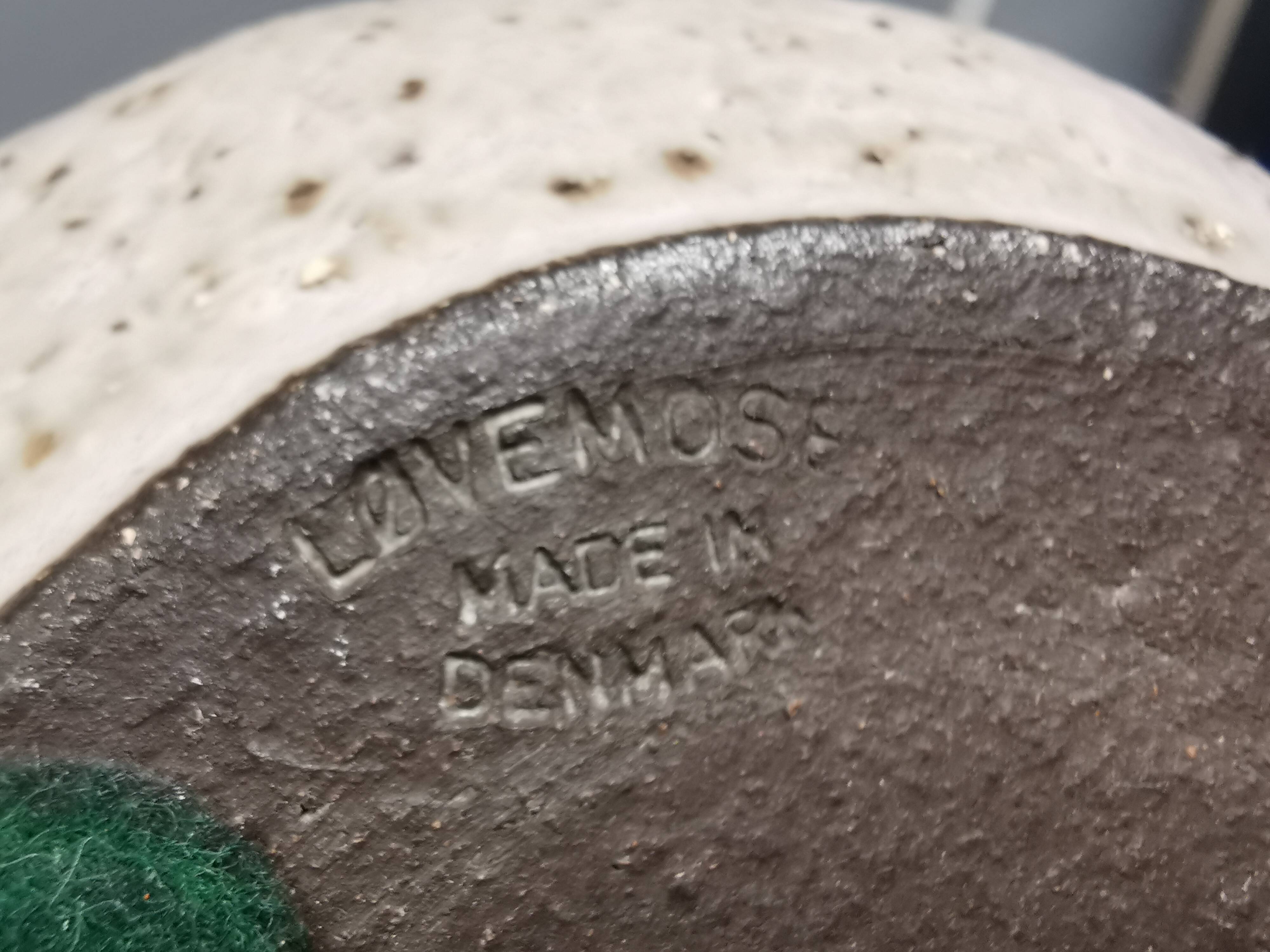 Stoneware/ceramic vase by Løvemose, Denmark, 1970s–1980s.
