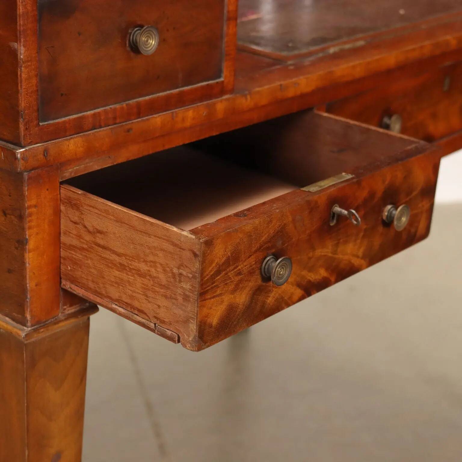 Antique writing desk Carlton House Desk George III '800 mahogany brass