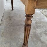 Rustic farmhouse table in solid oak Louis Philippe style -1m84