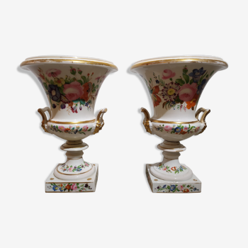 Pair of vases called "Medici" .