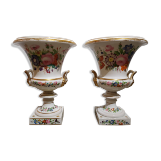 Pair of vases called "Medici" .