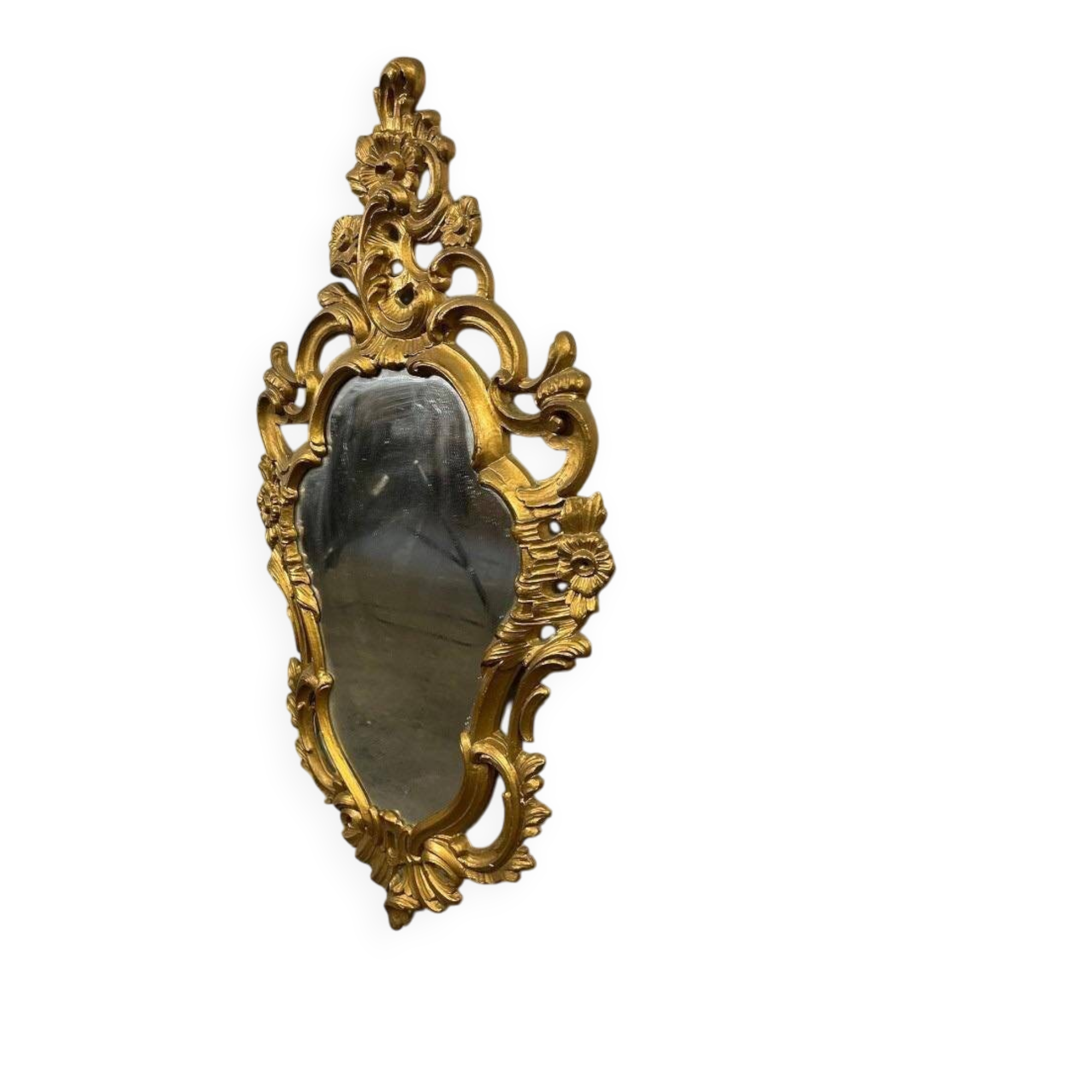 Vintage gold baroque mirror / wall mirror