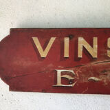 Painted wood sign