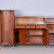 Bauhaus Czechia Sideboard in Walnut and Chrome-Plated Steel by Robert Slezak, 1930s