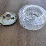 Round ceiling light in thick glass