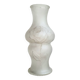 Art deco vase with floral pattern in molded pressed glass vintage 1930s
