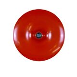 60s 70s discus wall lamp Teka Orange Space Age design aluminum metal