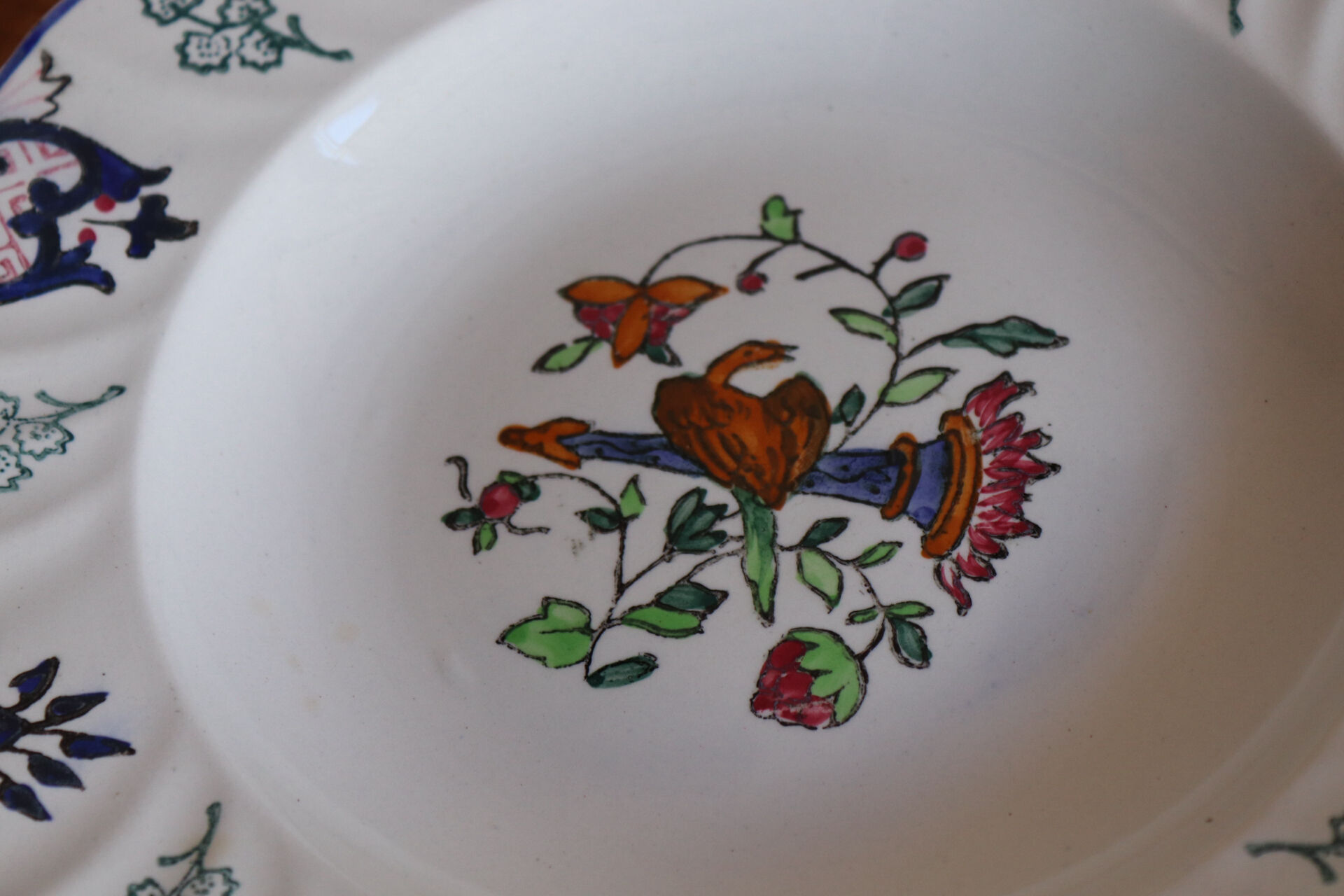 Set of 6 Longwy plates model Rouen