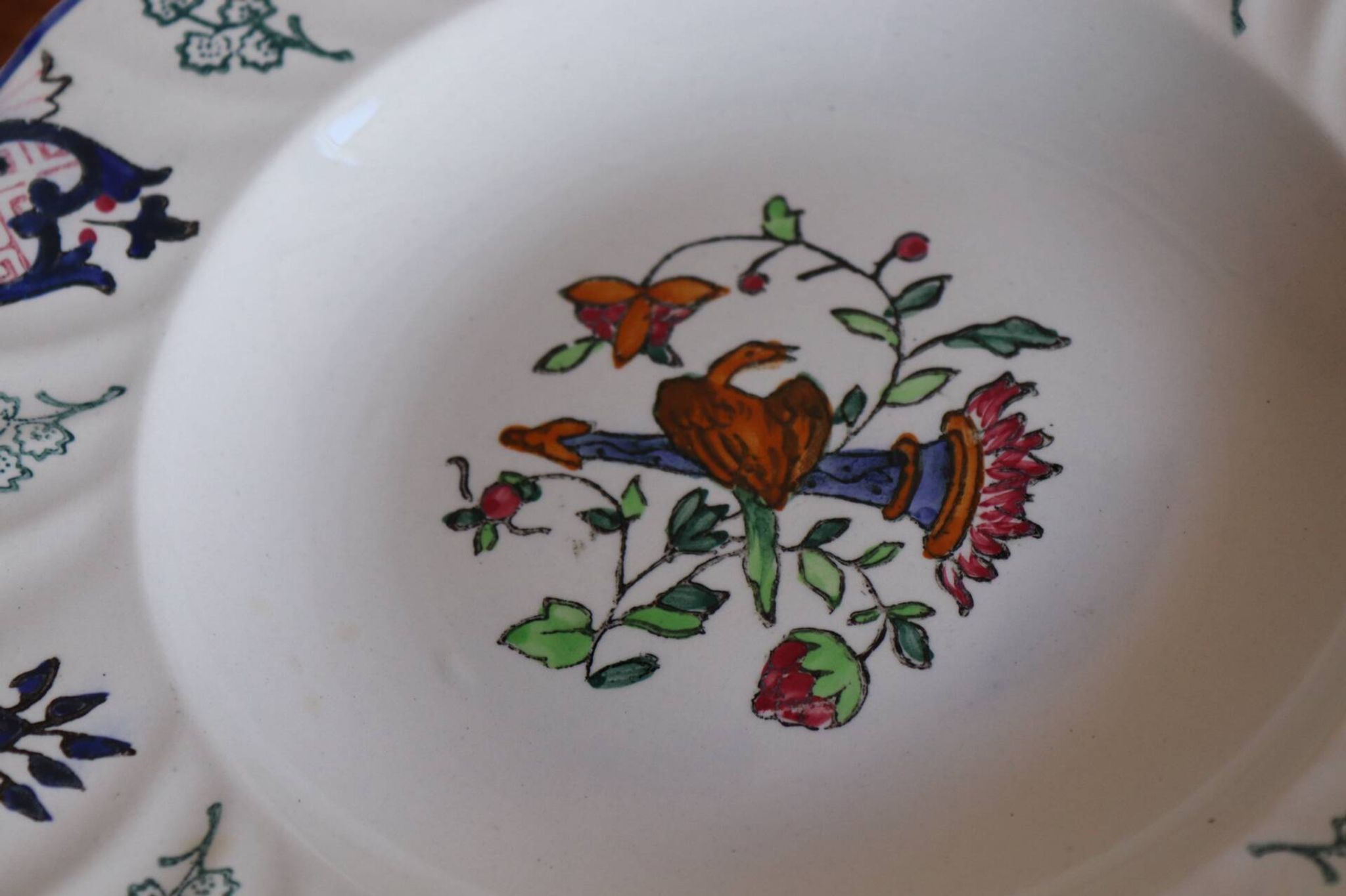 Set of 6 Longwy plates model Rouen