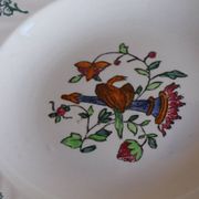 Set of 6 Longwy plates model Rouen