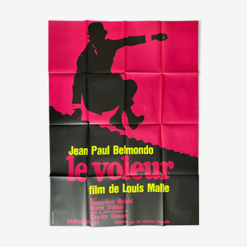 Affiche cinéma "Le Voleur" Jean-Paul Belmondo 120x160cm 1970