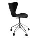 3117 Black swivel chair by Arne Jacobsen for Fritz Hansen