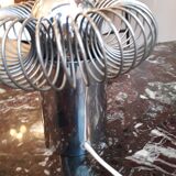 Chrome metal "spring" lamp