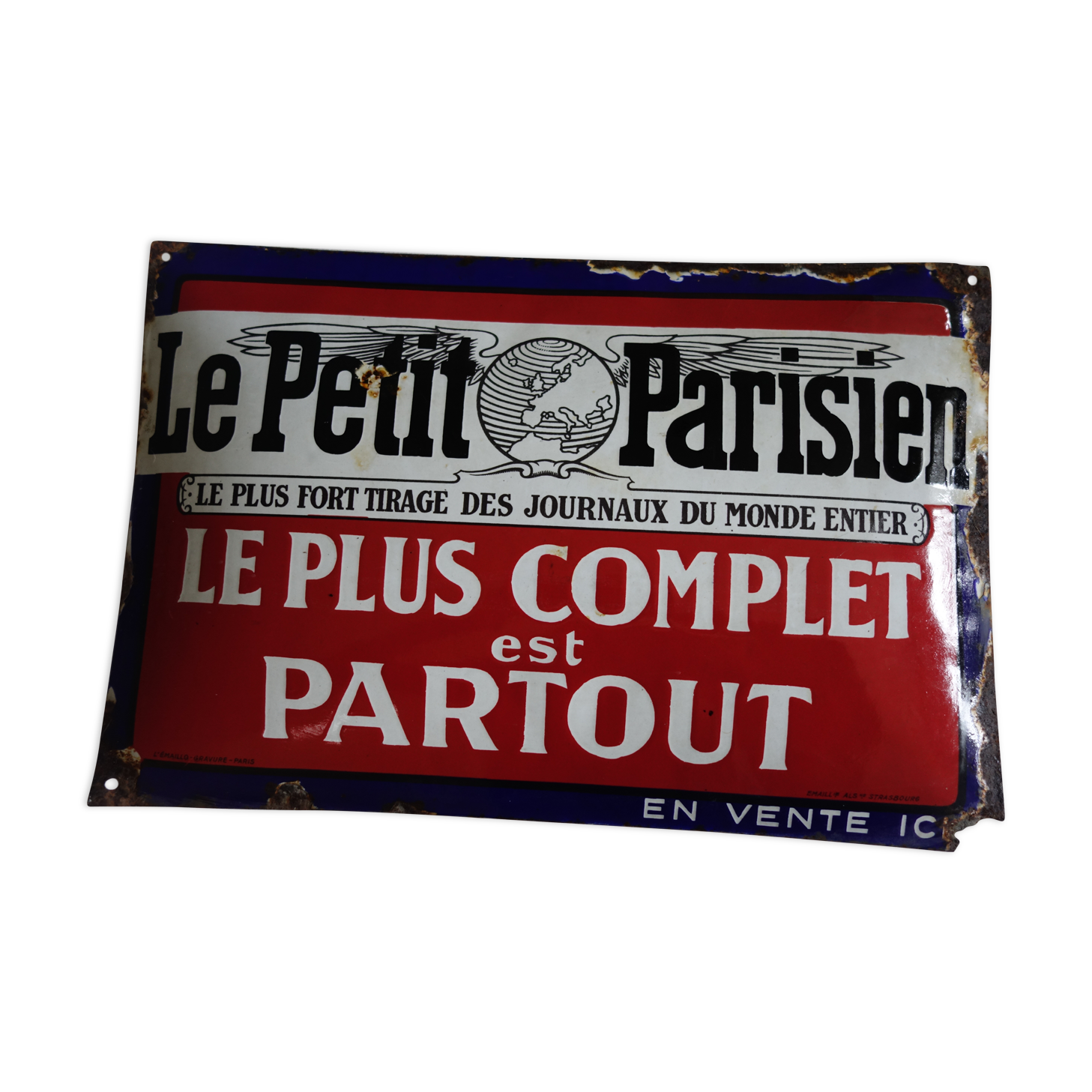 The parisian enamelled plate