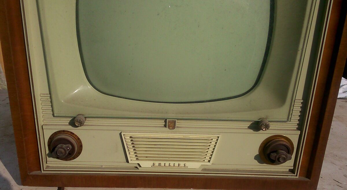 Old vintage philips tv 1956