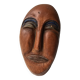 Terracotta face sculpture in African art style