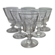 6 crystal glasses from Baccarat / Saint Louis / Caton