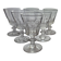 6 crystal glasses from Baccarat / Saint Louis / Caton