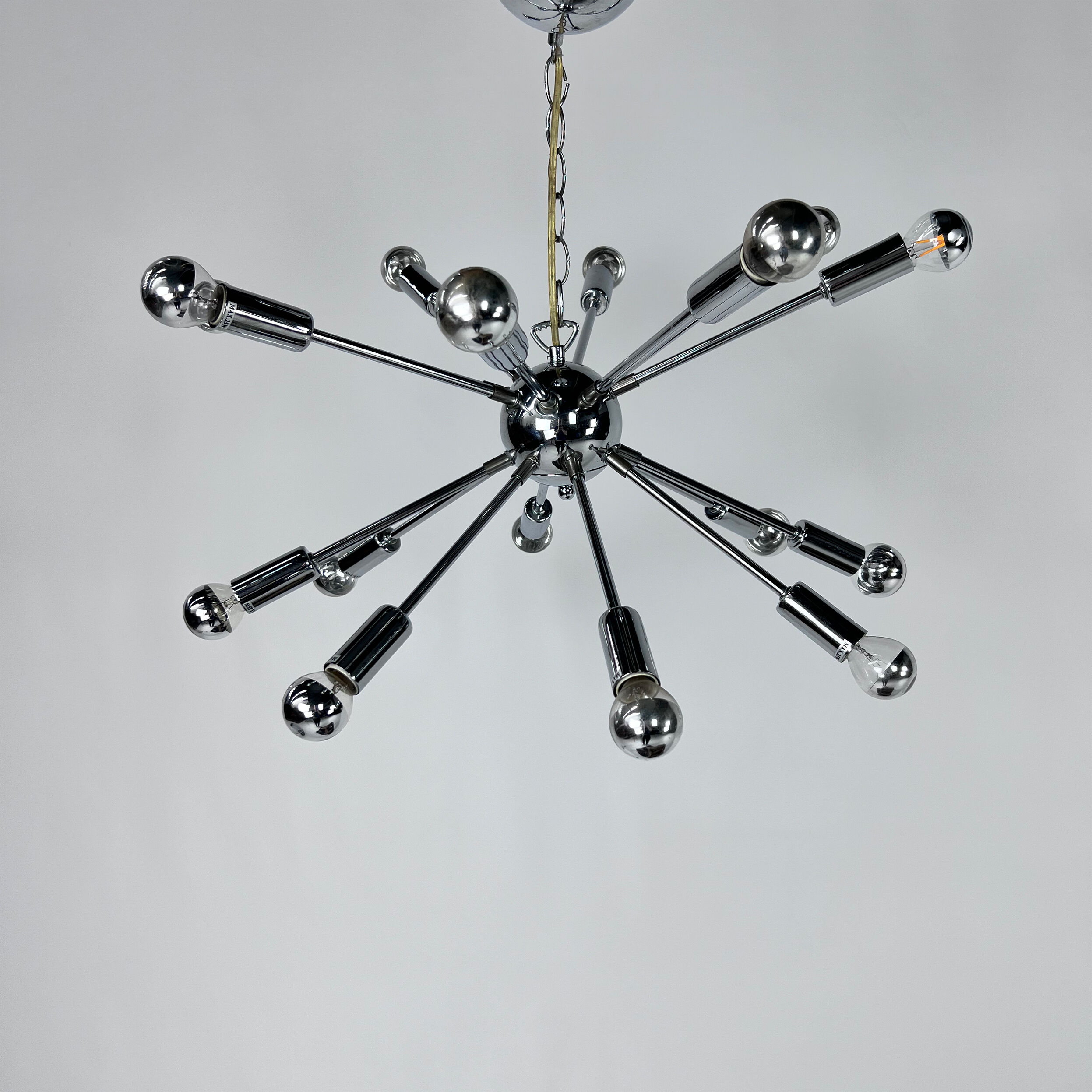 Sputnik chrome chandelier, 1970s