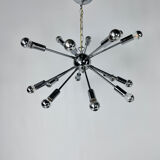 Sputnik chrome chandelier, 1970s