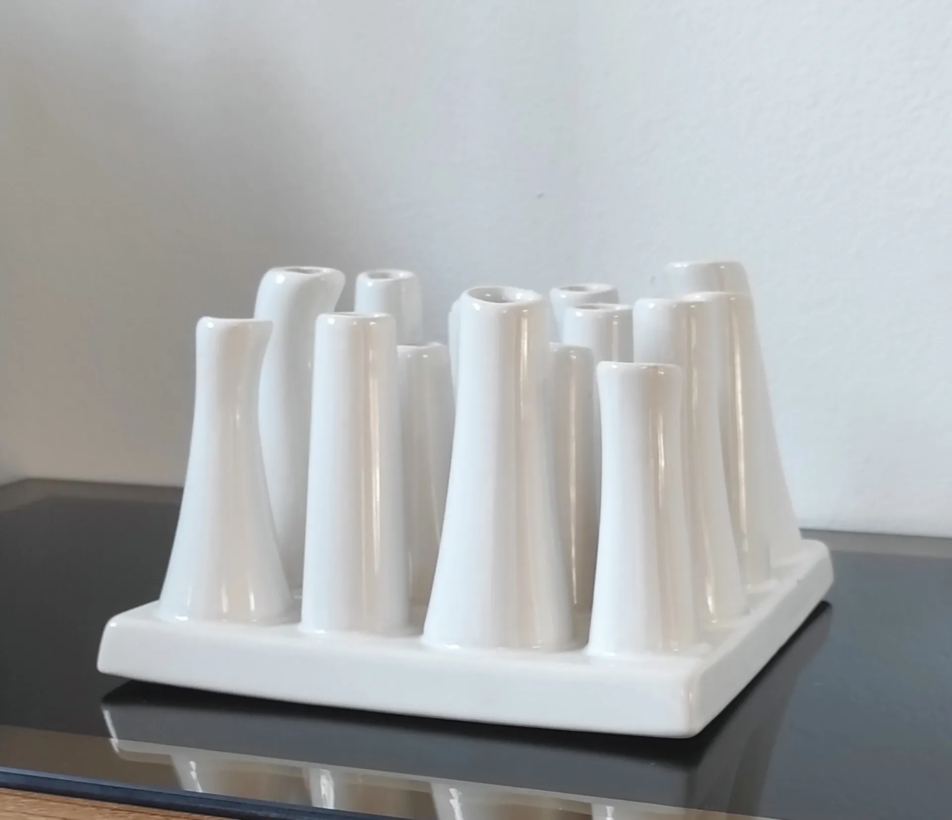 Multiple vintage vases
