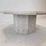 Table basse en pierre années 1980