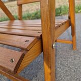 Set of 4 vintage folding armchairs