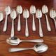 Christofle - Set of 11 Marot pattern silver-plated table spoons