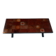 Jean Jaffeux coffee table in enamelled lava stone