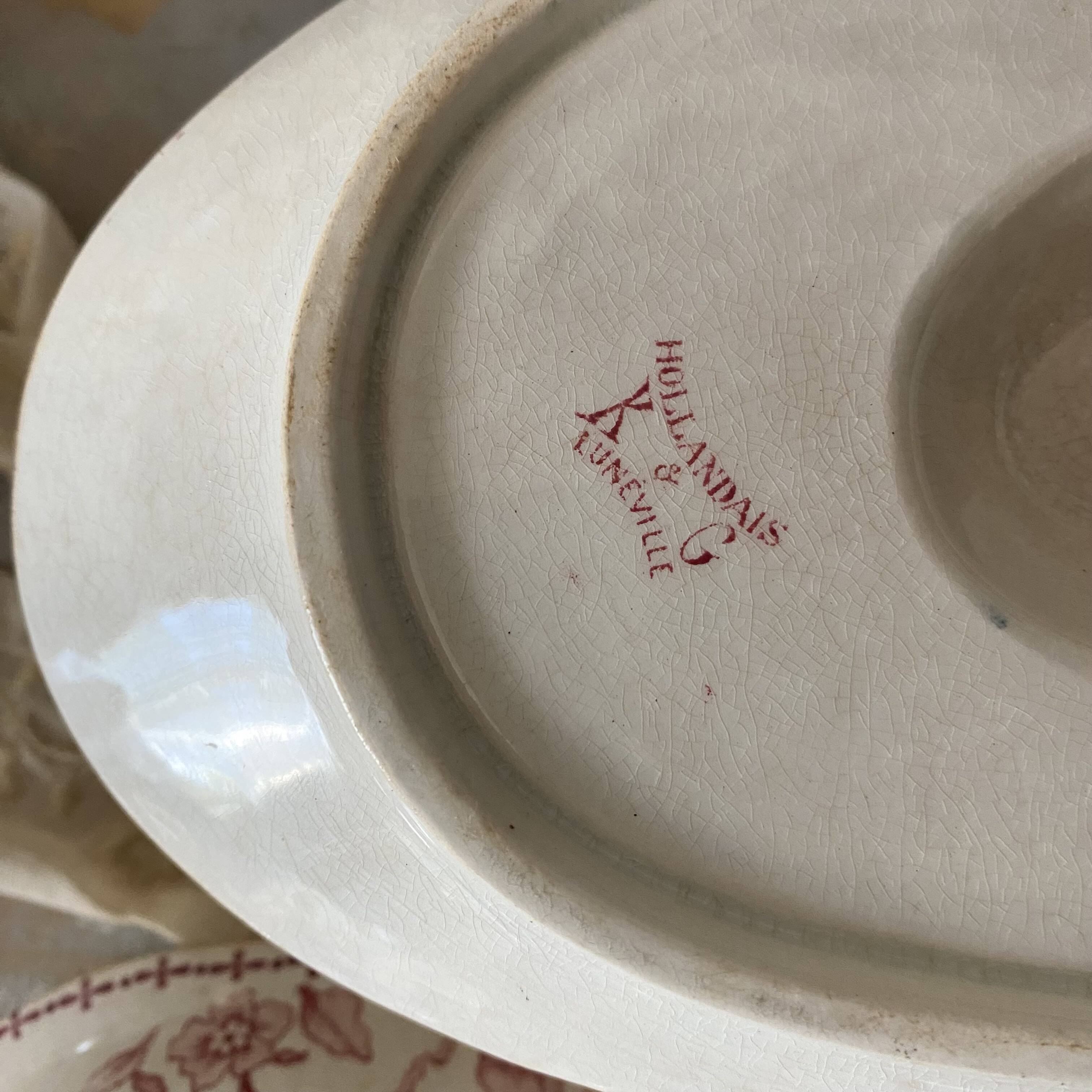 Lunéville ironstone sauceboat, Dutch model