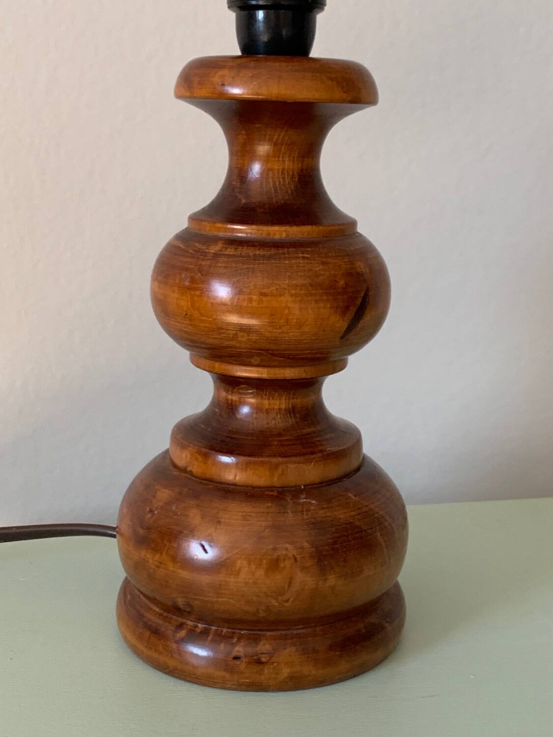 Vintage wooden lamp base