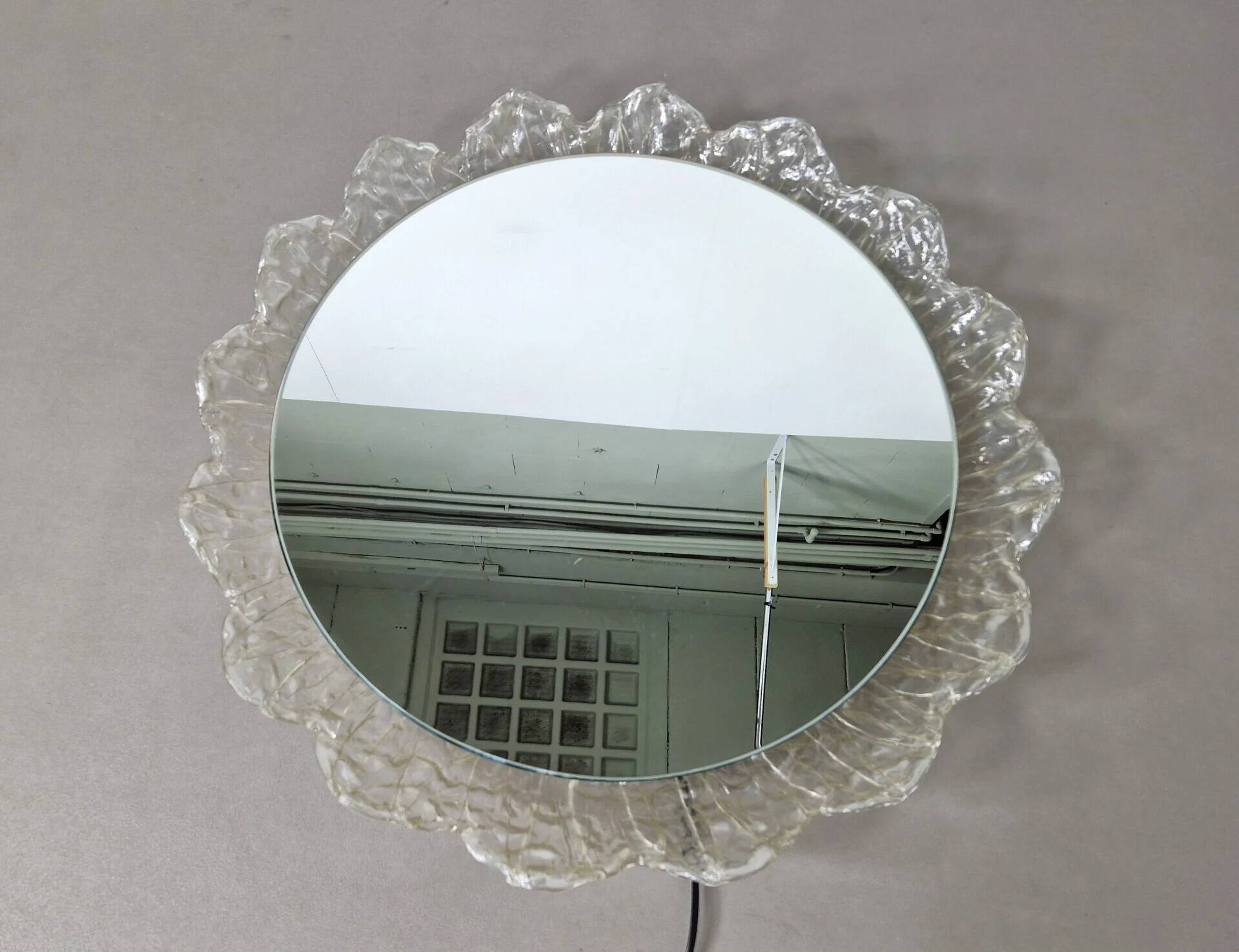 Vintage Schöninger wall mirror with lights | 1960s