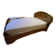 Solid cherry wood bed