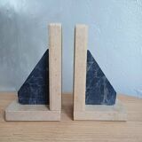 2 Stone Bookends – Art Deco Minimalist Design, France, c. 1930s–1950s