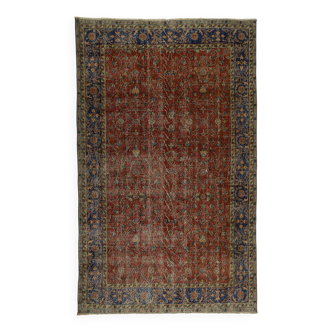 Tapis vintage turc tissé à la main unique en son genre - charme vintage rustique 260 x 161