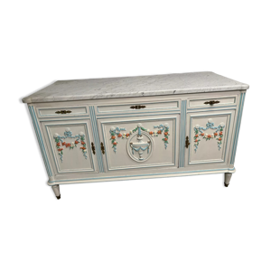 Enfilade bahut vintage avec marbre