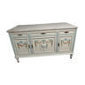 Vintage baut row with white patinated marble Style: 1940-1960