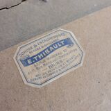 Wooden mirror gilded with gold leaf 48x63cm