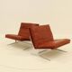 2 Easy Chairs Model BO 561 by Preben Fabricius & Jorgen Kastholm for BO-EX 1960s