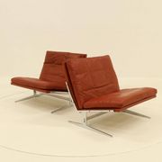 2 Easy Chairs Model BO 561 by Preben Fabricius & Jorgen Kastholm for BO-EX 1960s