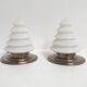 Set of 2 triangle GISO ceiling lamps, 1960’s