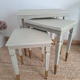 Exotic wood nesting tables