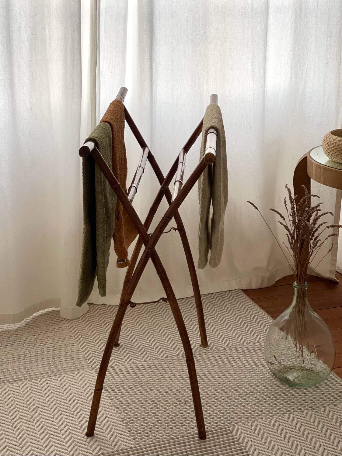 Porte serviette 1970 en métal