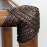 Pair of rattan bedside tables