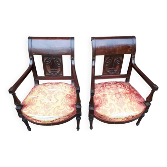 Pair of Jacob Desmalter armchairs