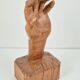 Brutalist Arts and Crafts Sculpture Wooden Hand, 1950s