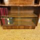 Art Deco Vintage 1930s Burr Walnut Bureau Display Cabinet Fall Front